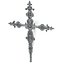 Church Metal Cross Decor Statue Art Style Stylish Fancy ornamental relief Symbol