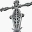 Church Metal Cross Decor Statue Art Style Stylish Fancy ornamental relief Symbol