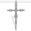 Church Metal Cross Decor Statue Art Style Stylish Fancy ornamental relief Symbol