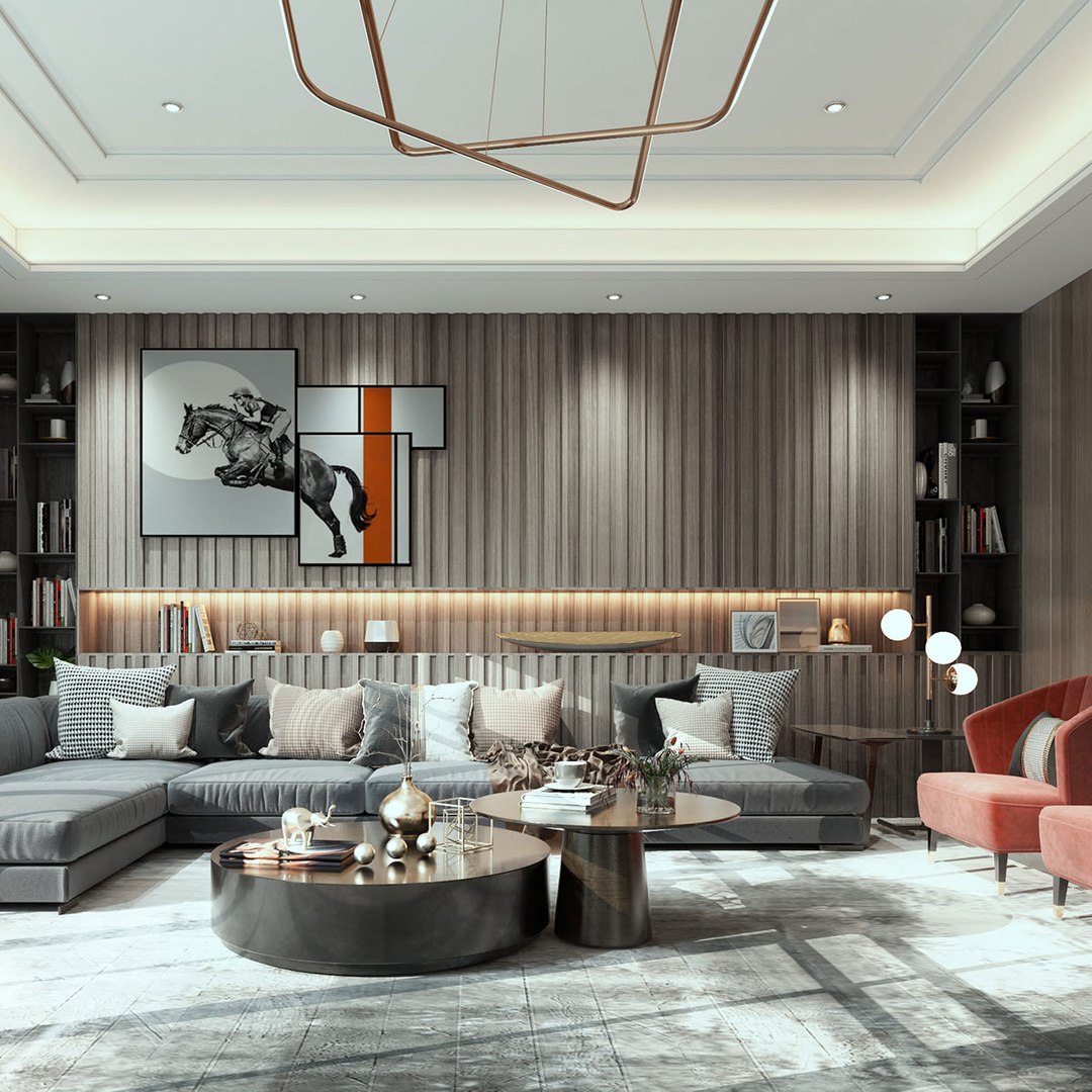 Collection of Modern living room - full furniture 58 model - TurboSquid ...