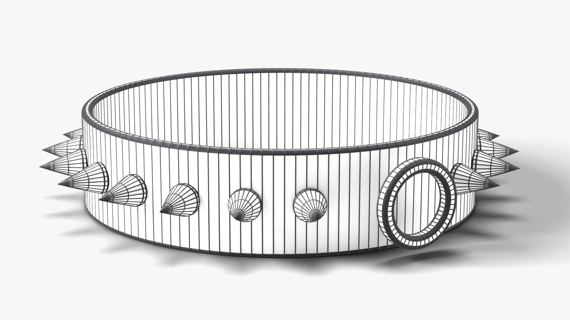 3D Spiked Leather Choker with O-Ring - Metal Punk Accessory model https://p.turbosquid.com/ts-thumb/uS/qk7lvx/Ig/wire/jpg/1792276826/1920x1080/fit_q87/c8f22f45d67448bbb9e561e3c9a06887989b5df2/wire.jpg