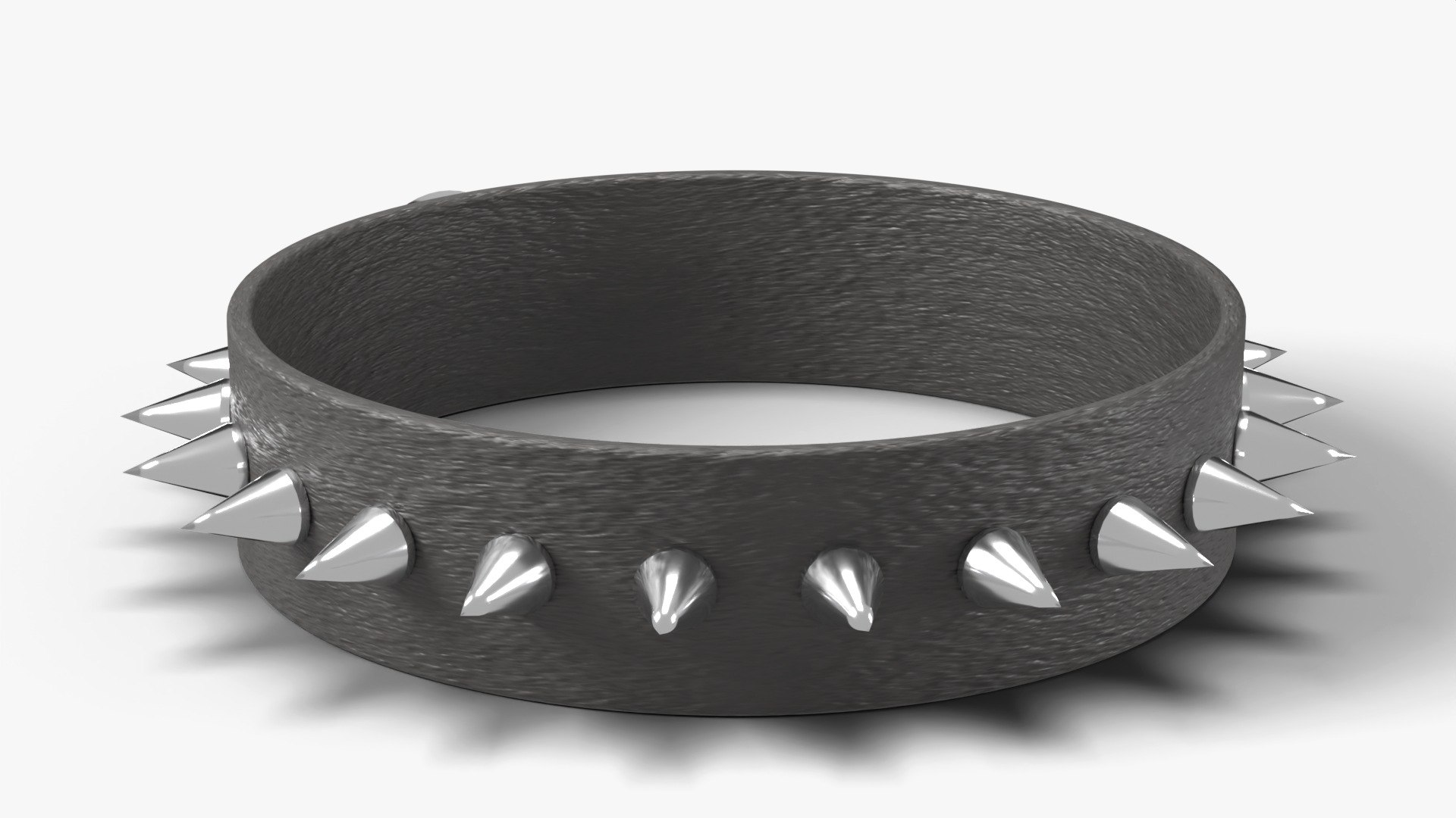 3D Spiked Leather Choker with O-Ring - Metal Punk Accessory model https://p.turbosquid.com/ts-thumb/uS/qk7lvx/ng/shot4/jpg/1792276825/1920x1080/fit_q87/efd41d1b89e3ab6af85d6895ab2141c11182501d/shot4.jpg