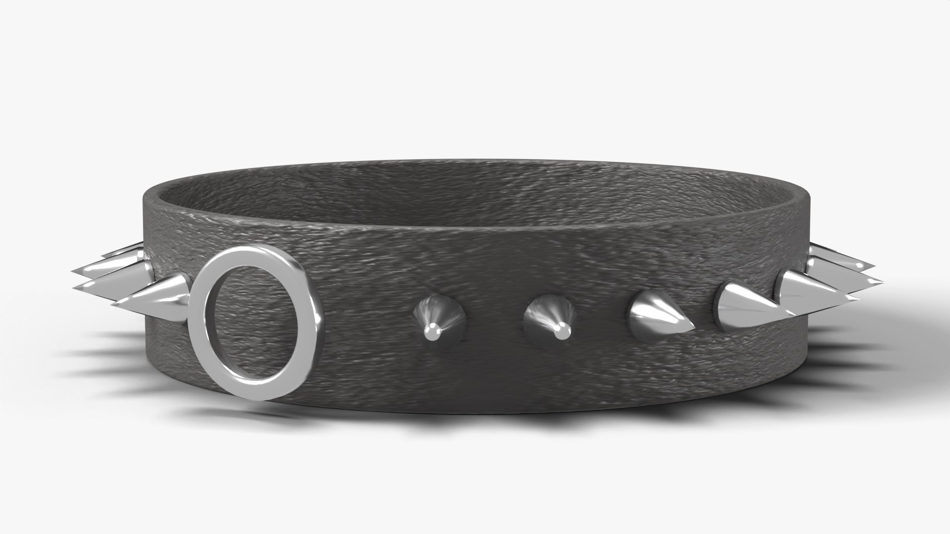 3D Spiked Leather Choker with O-Ring - Metal Punk Accessory model https://p.turbosquid.com/ts-thumb/uS/qk7lvx/uq/shot2/jpg/1792276825/1920x1080/fit_q87/231395a60c9905f1171a204b8e0cab3949da3945/shot2.jpg