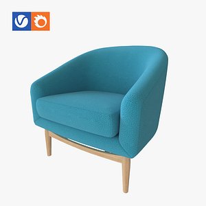 3D Miguel 1 arm chair model