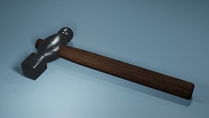 Small Ball Peen Hammer 3D model