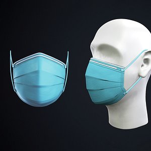 medical mask dummy head model