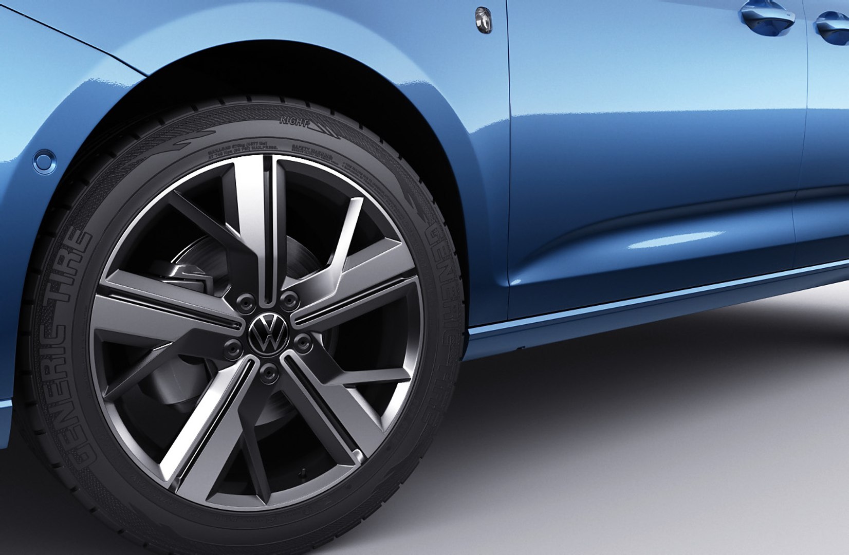 VW Caddy 3d модель