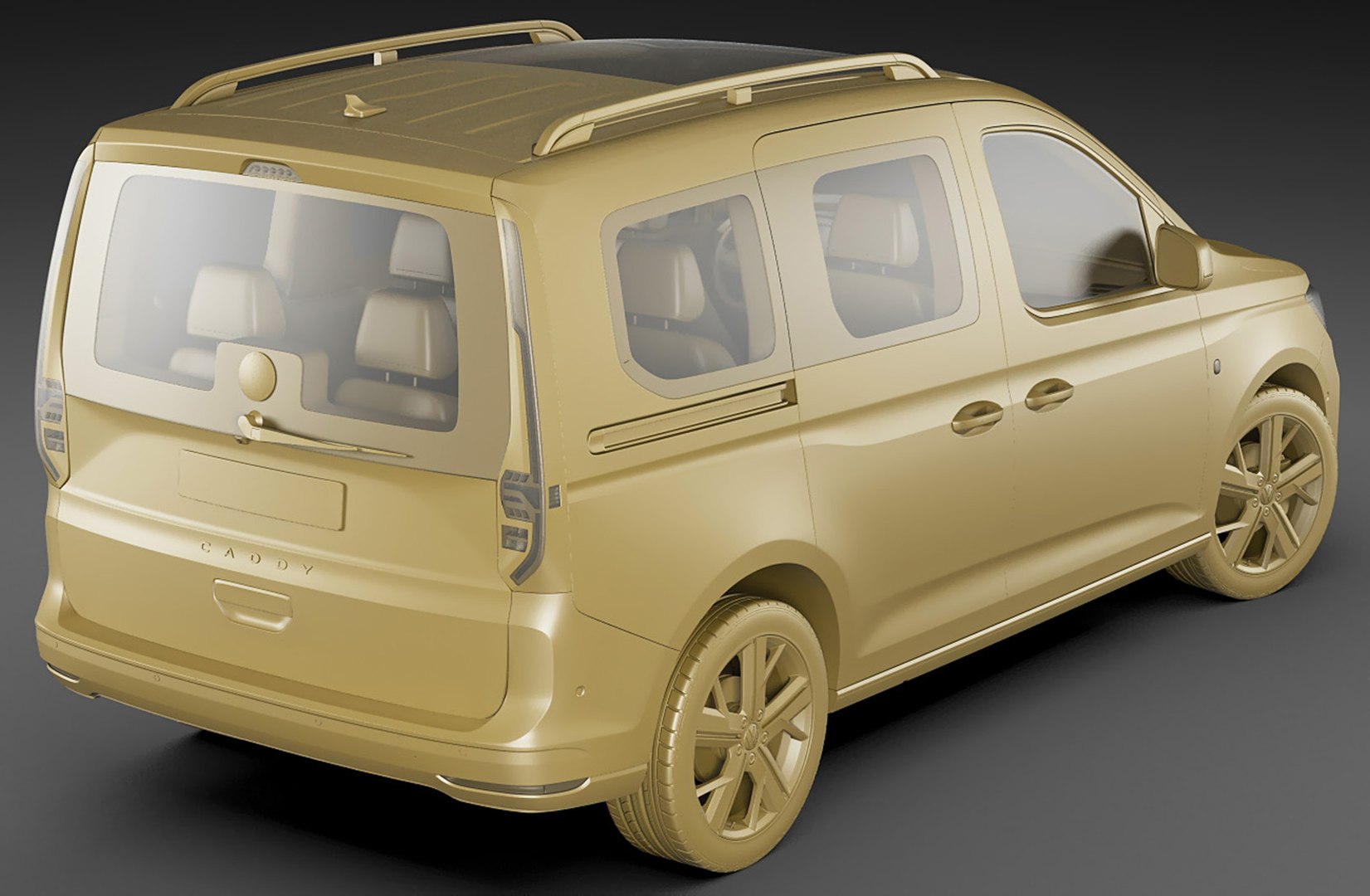 VW Caddy 3d модель