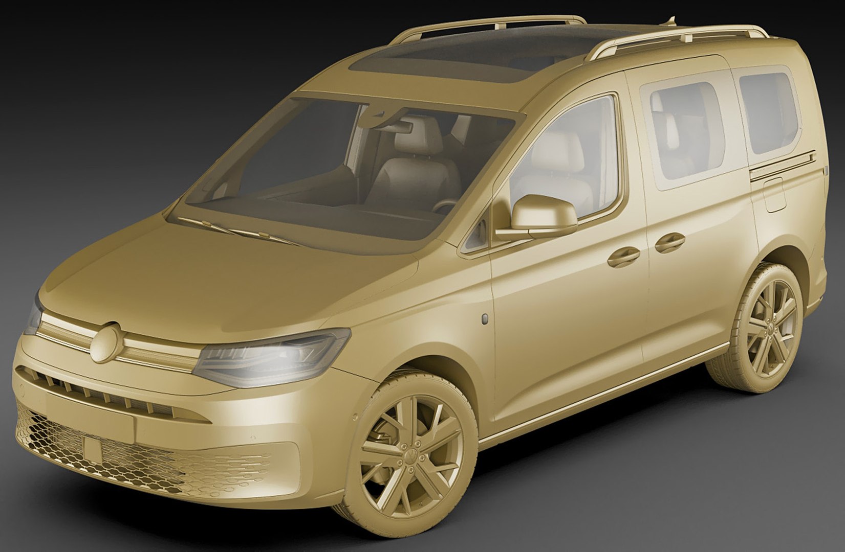 VW Caddy 3d модель