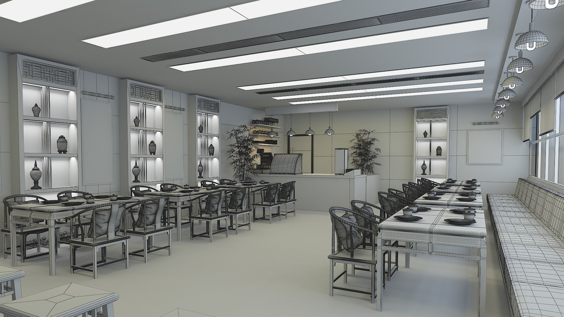 3D Restaurant-Cafe Model - TurboSquid 2235648