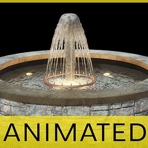 max garden fountain animation water