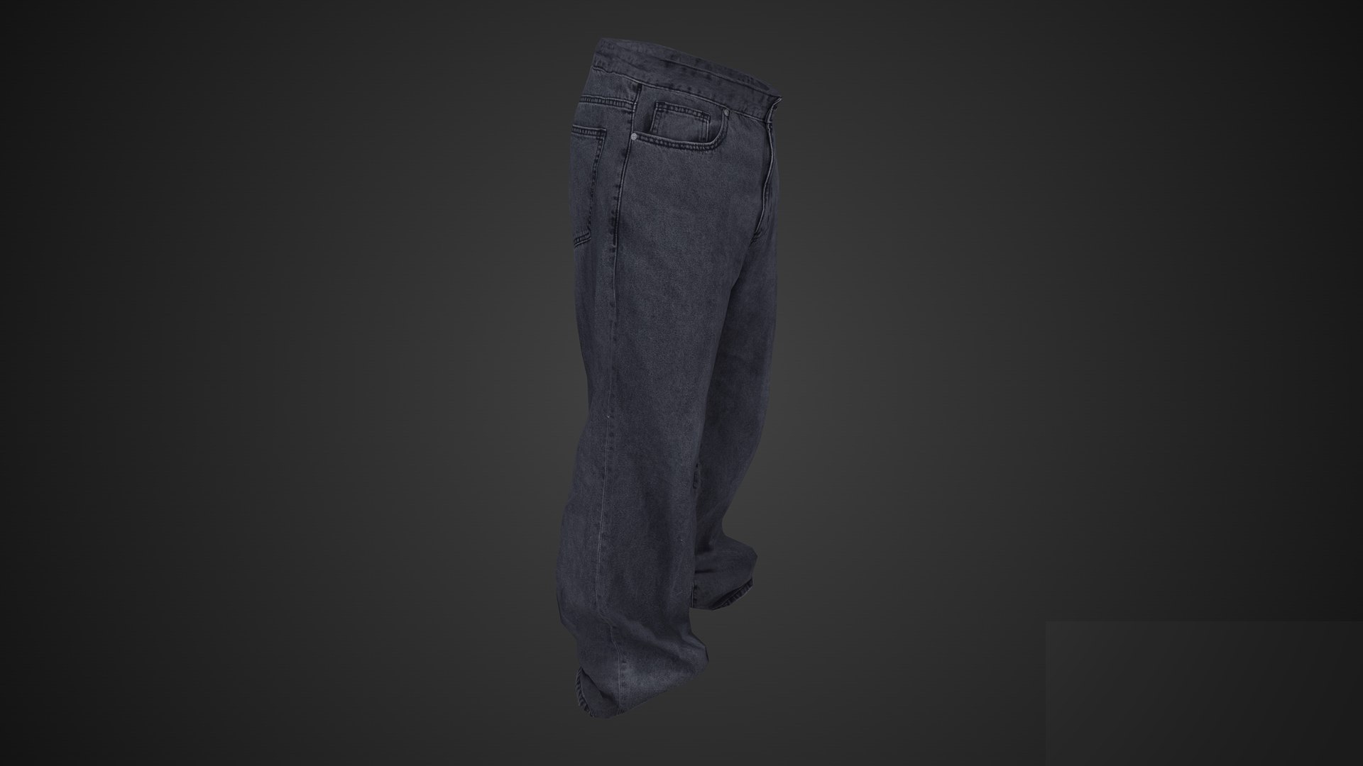 3D Game Ready Gray Pants model - TurboSquid 2025381