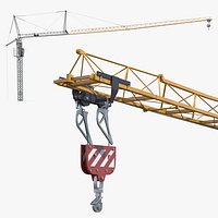 Lattice Boom Tower Crane Unit with Operator Cabin