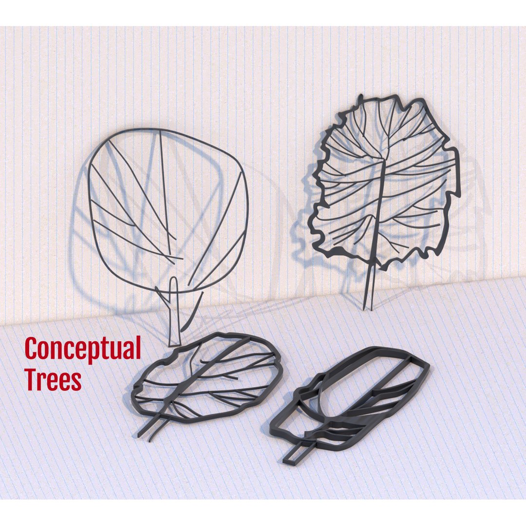 3D conceptual architectural trees https://p.turbosquid.com/ts-thumb/uT/FFPDsR/rCHQSABz/vistaprevia/jpg/1566886006/1920x1080/fit_q87/e5dd8cc5c52e348a3b649687decaf679df907361/vistaprevia.jpg