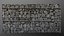 Dark granite gabion wall