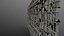 Dark granite gabion wall
