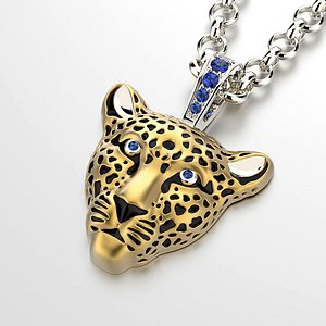 Jewelry Necklace Pendant with enamel for vis 0076 V4-1