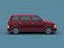 Stylized Cartoon Minivan 80s