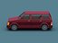 Stylized Cartoon Minivan 80s