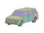 Stylized Cartoon Minivan 80s