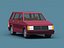 Stylized Cartoon Minivan 80s