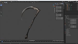 3D Soul Reaper Scythe model