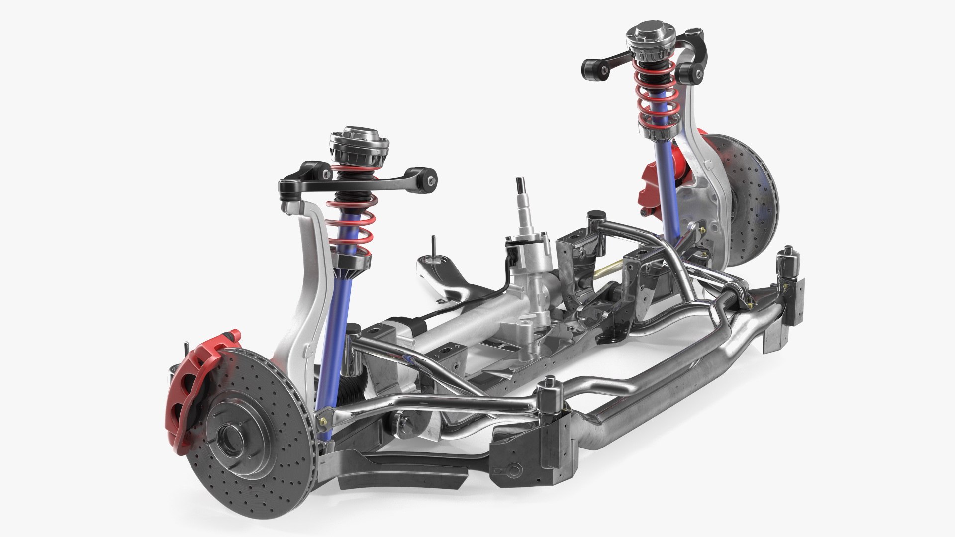 Car Suspension System 3D model preview