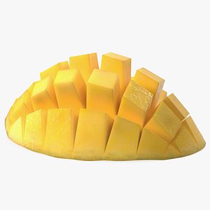 3D model rotten mango VR / AR / low-poly