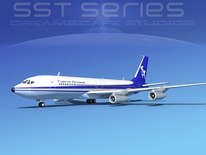 707-320 boeing 707 3d lwo