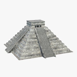 Ancient Mayan Pyramid 3D Model