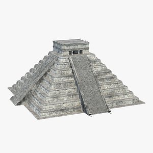 Ancient Mayan Pyramid 3D Model