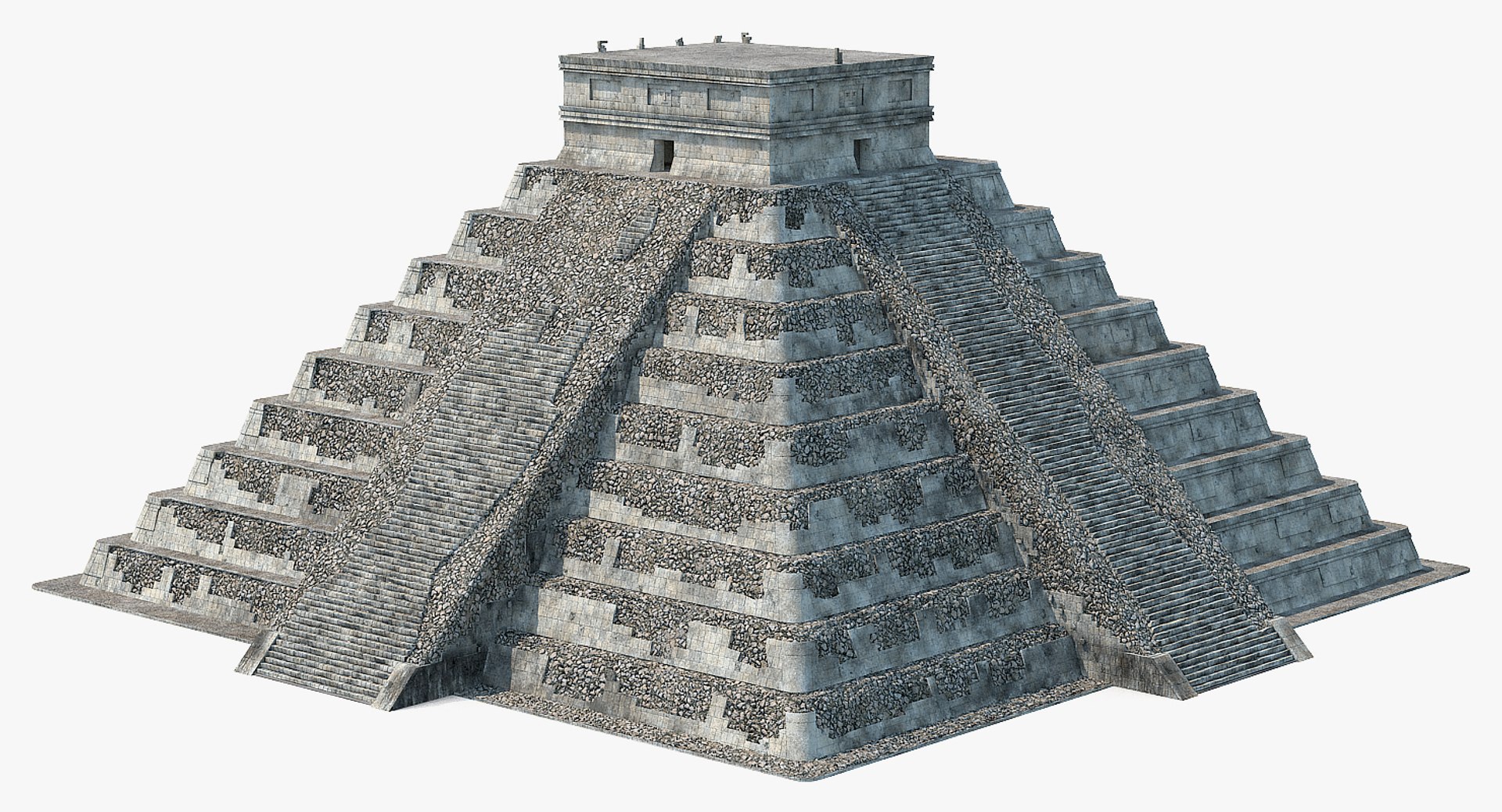 3D ancient mayan pyramid model - TurboSquid 1419209