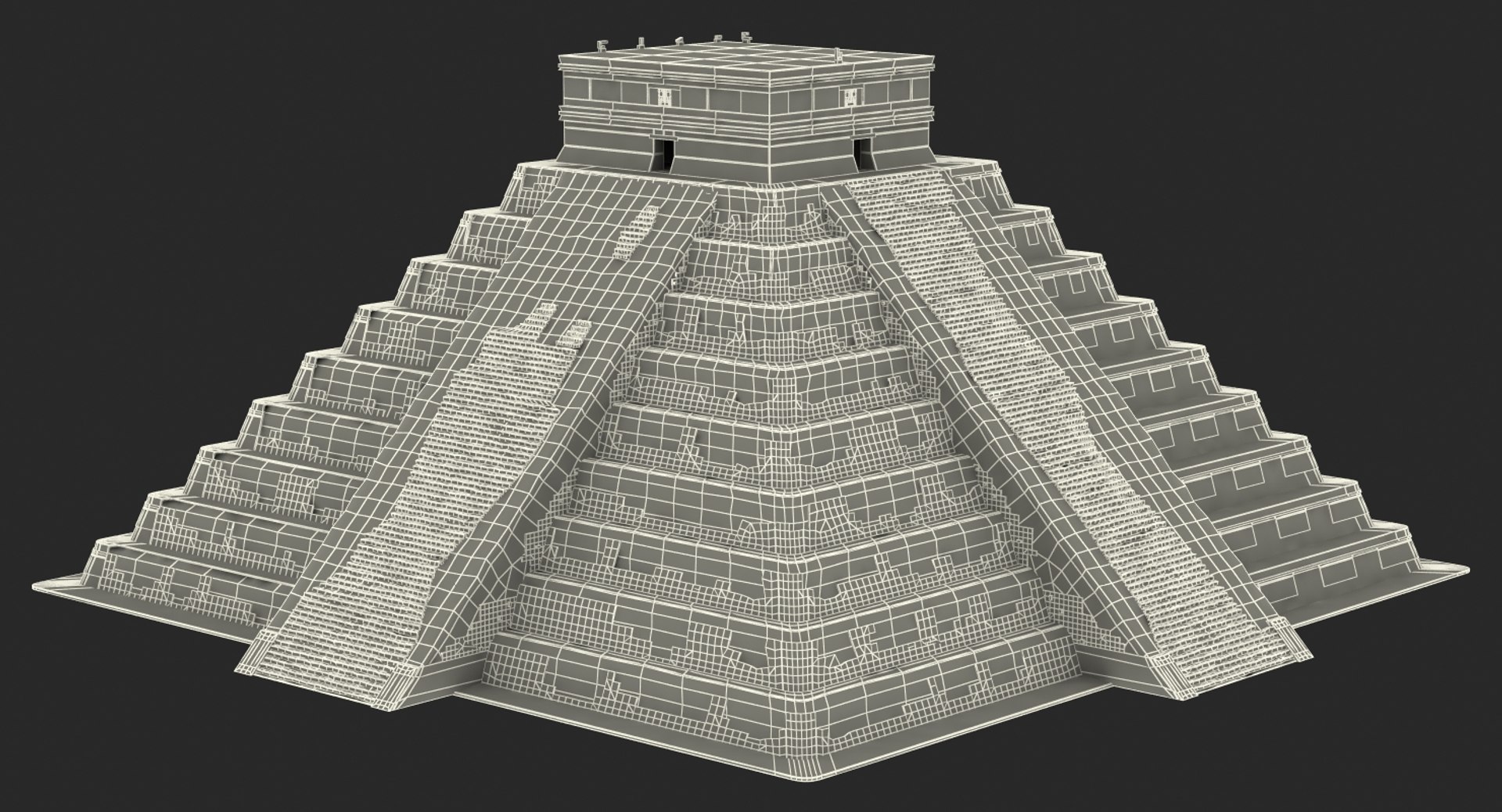 3D ancient mayan pyramid model - TurboSquid 1419209