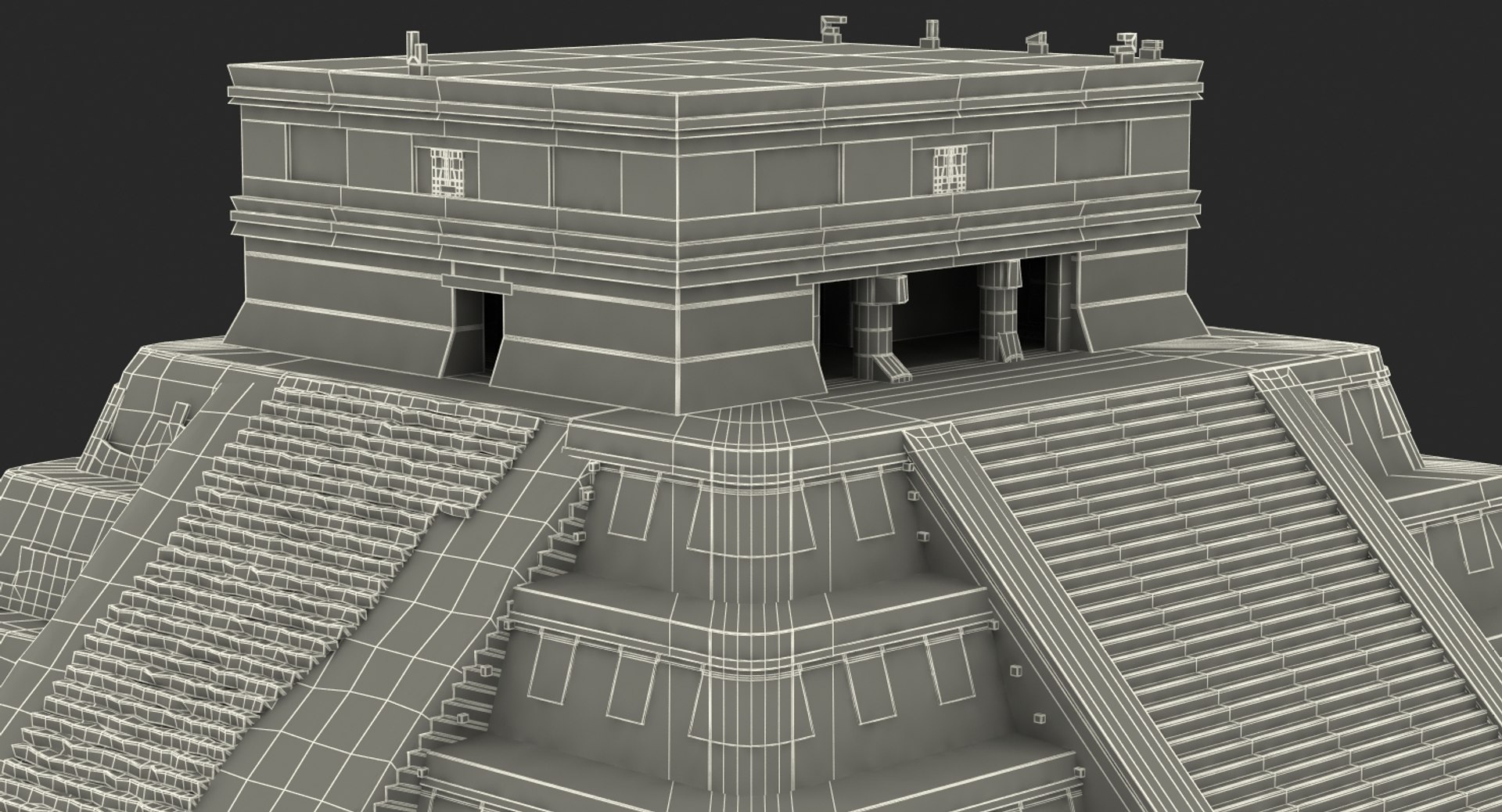 3D ancient mayan pyramid model - TurboSquid 1419209