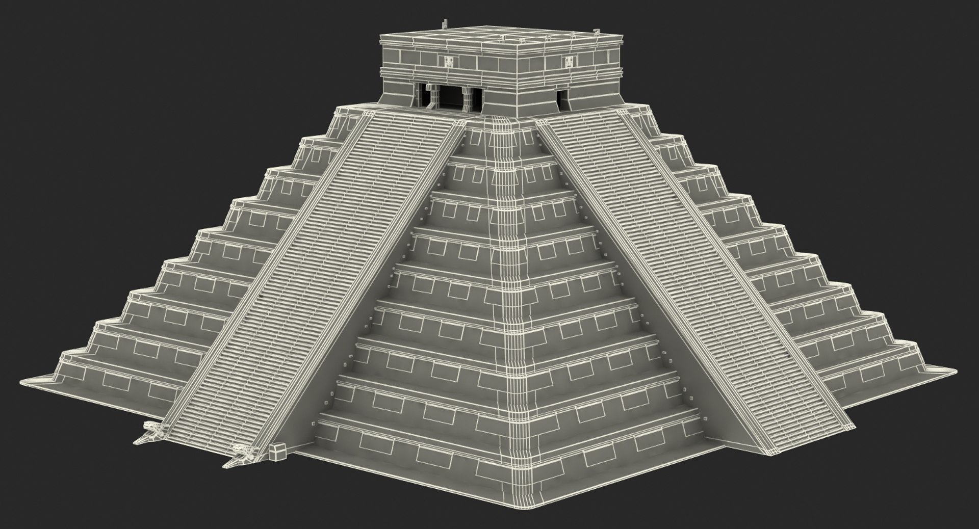 3D ancient mayan pyramid model - TurboSquid 1419209