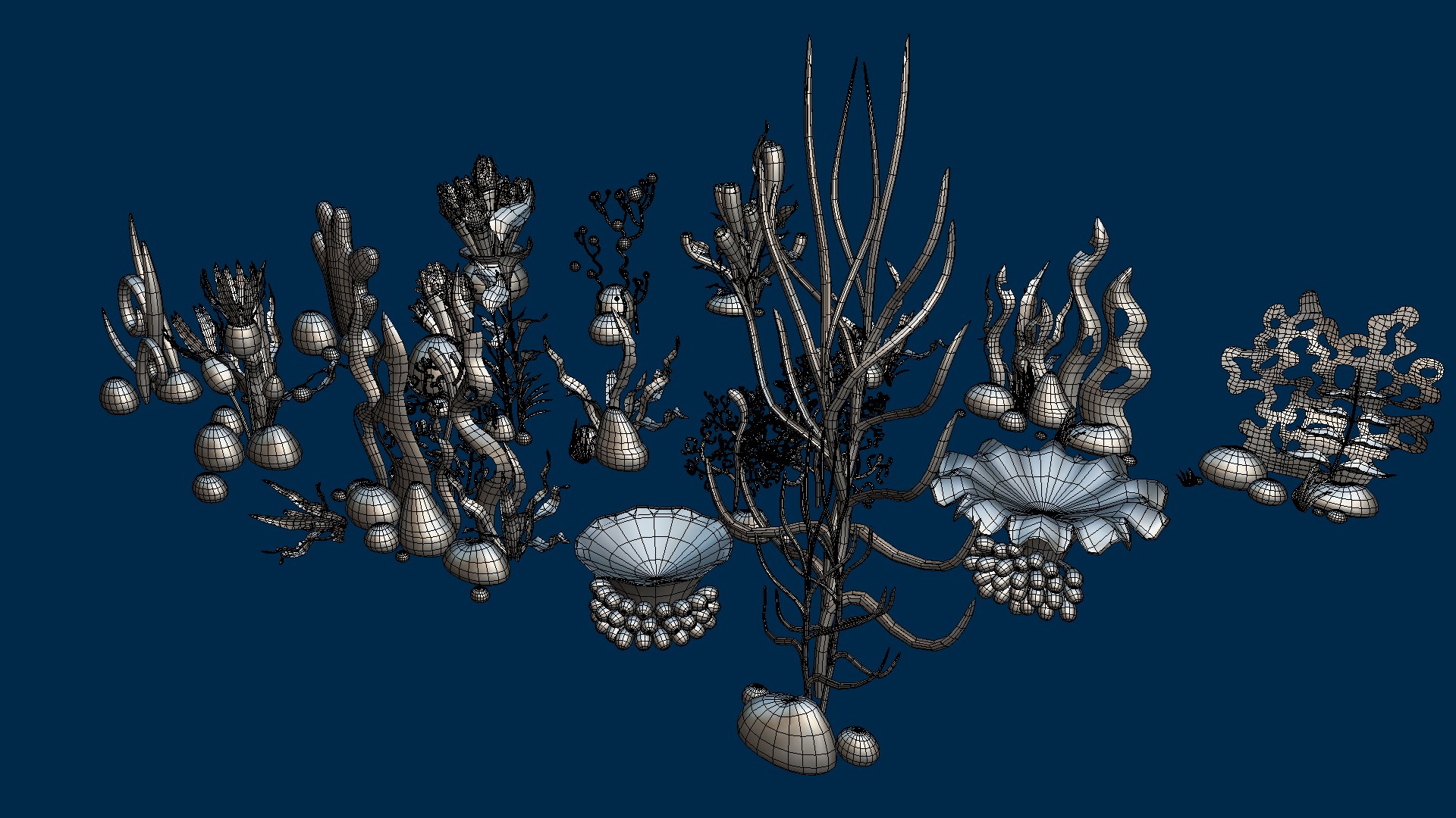 Cartoon Seaweed 7 3D Model - TurboSquid 2134553