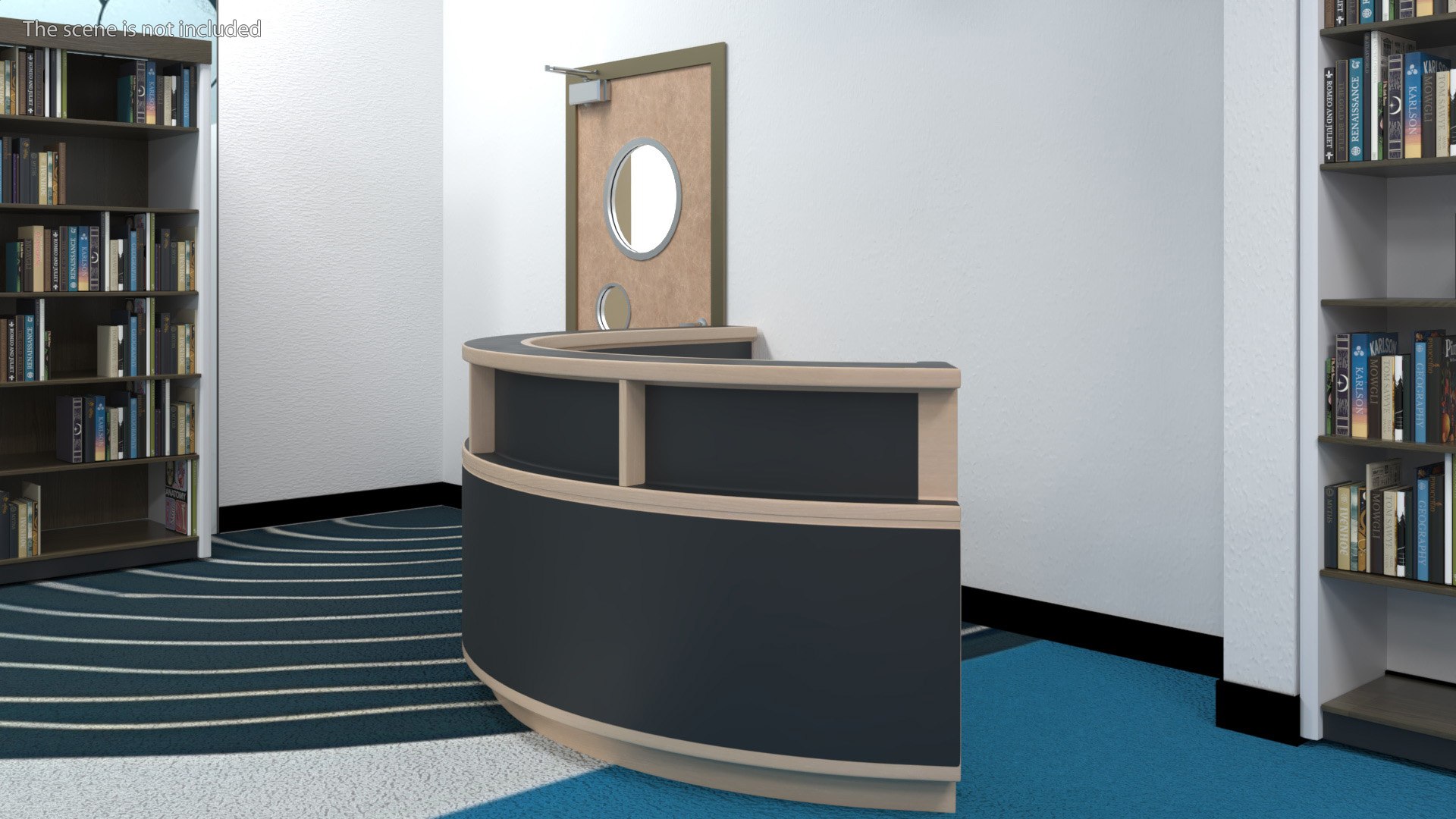 Reception Desk C Shape 3D - TurboSquid 2321529