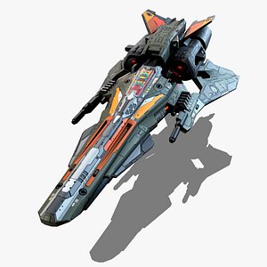3D RX6 FIGHTER Spacecraft