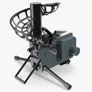 3D model Baseball Catapult Pitch Trainer Grey