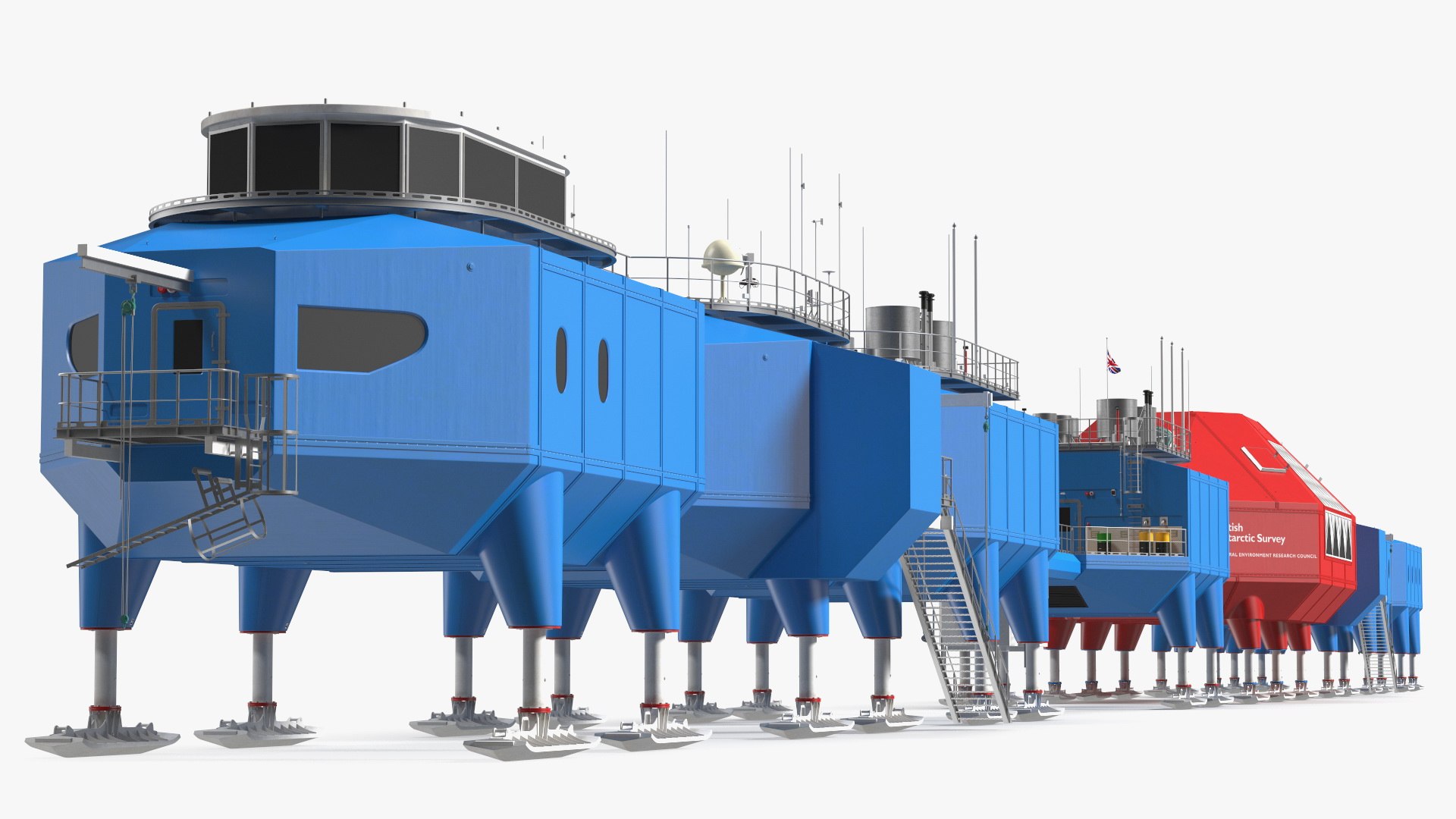 Halley VI Research Antarctic Station 3D model preview