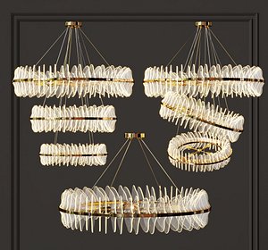 3D Collection of Modern Chandelier model