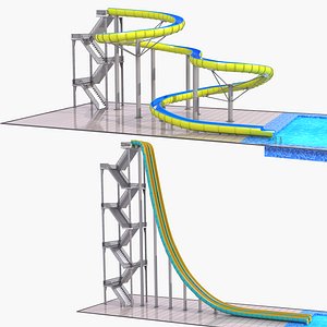 water slide 3D model