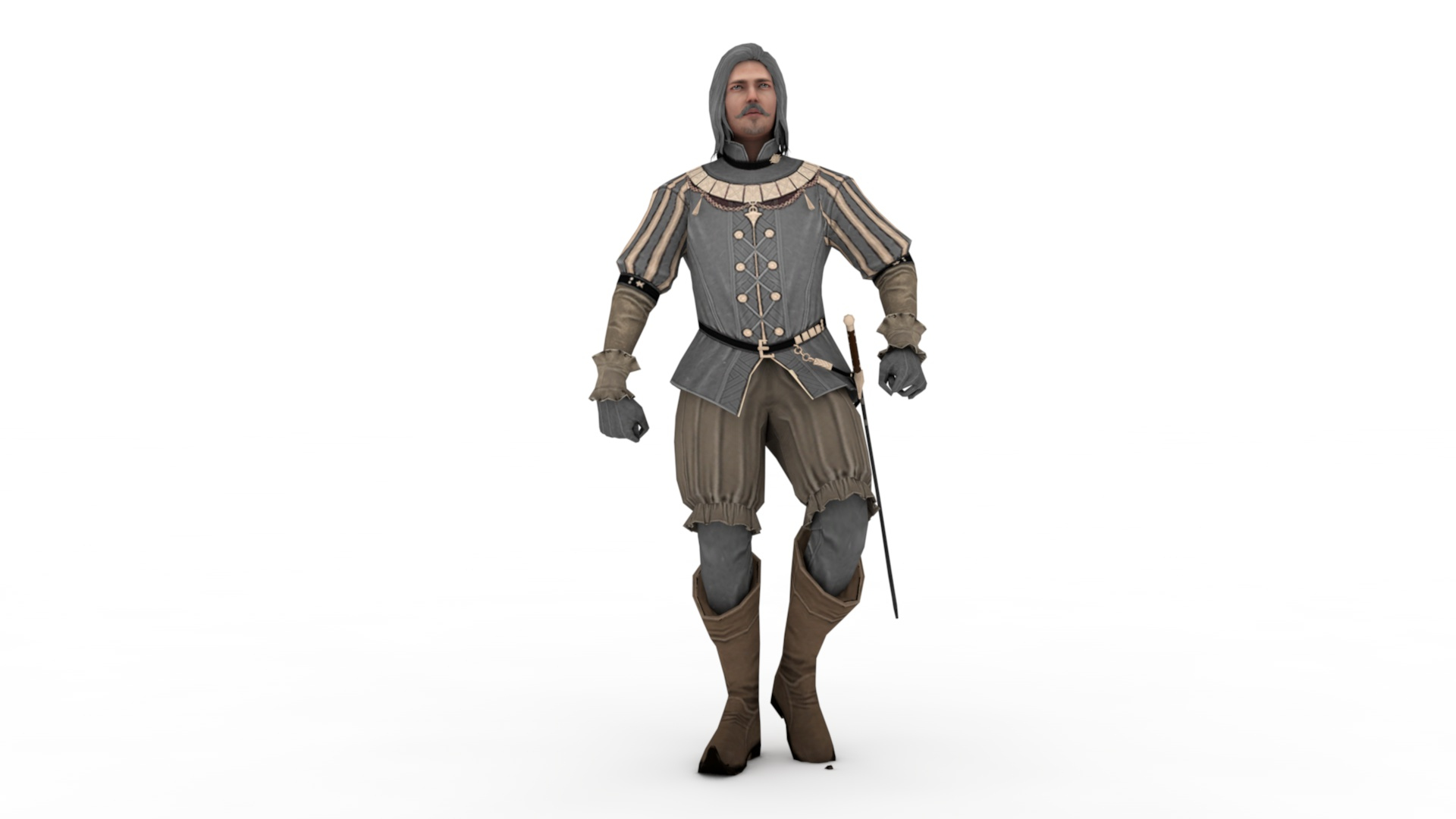 3d Model Archer Warrior Rigged Turbosquid 2007831