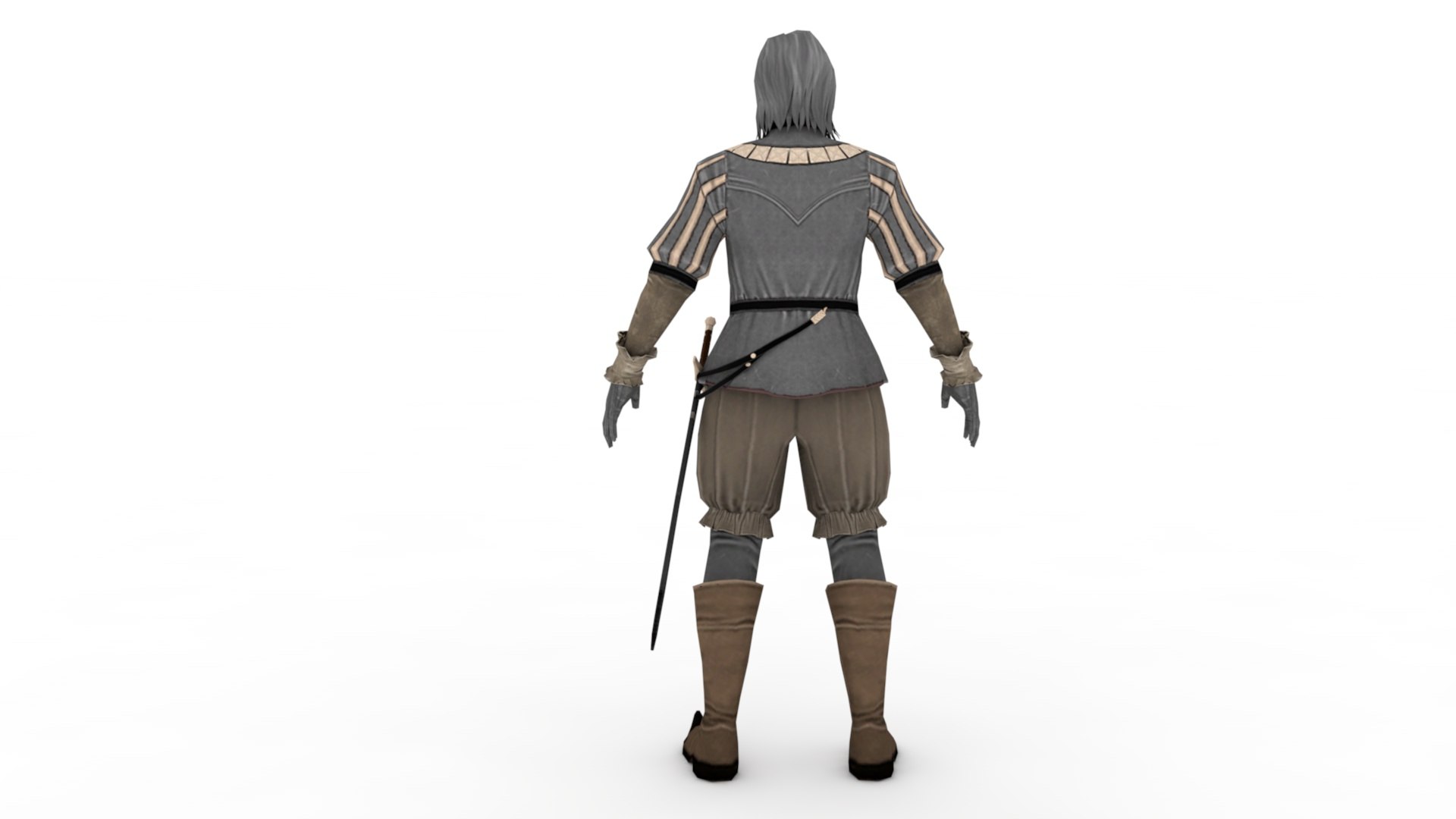 3d Model Archer Warrior Rigged Turbosquid 2007831