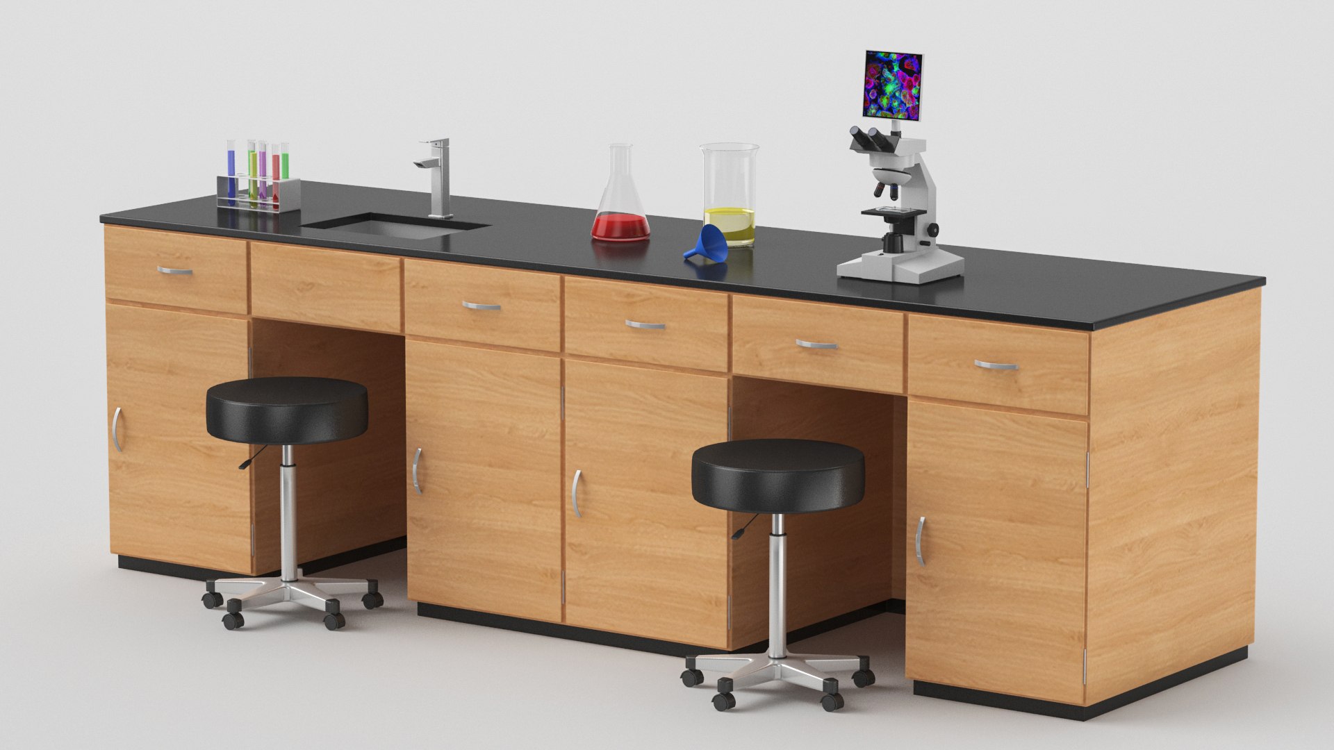 Laboratory Table Model - TurboSquid 1792556