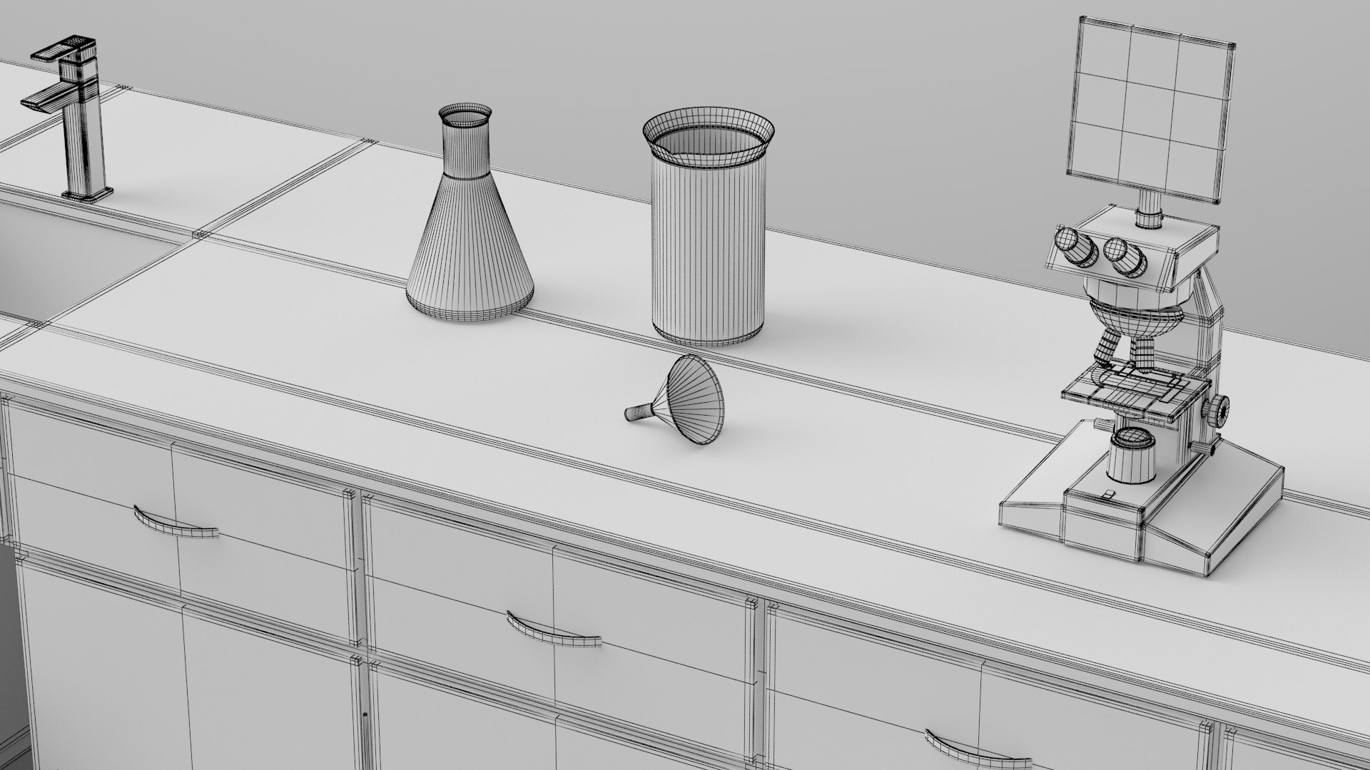 Laboratory Table Model - TurboSquid 1792556