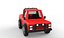 carro jipe modelo 3D Low-poly