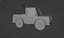 carro jipe modelo 3D Low-poly