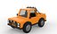 carro jipe modelo 3D Low-poly