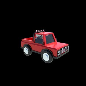 jeep car Low-poly